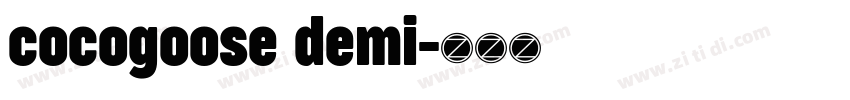 cocogoose demi字体转换